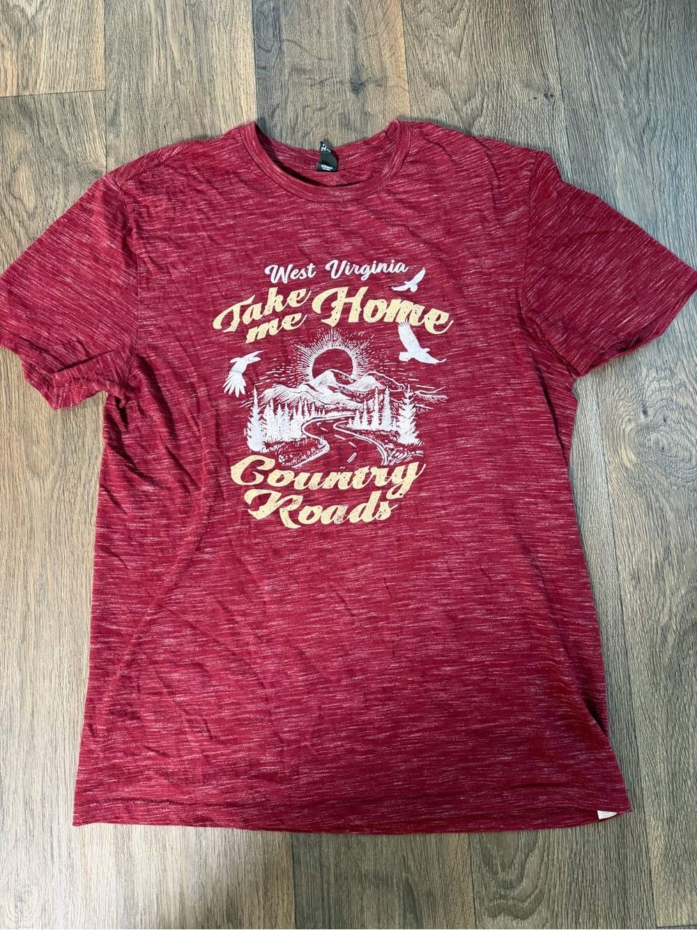 District Marled Burgundy West Virginia Graphic Tee